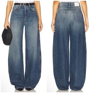 GRLFRND Paola Barrel Leg Long Inseam Jeans in Austin Size 25